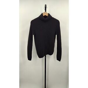 Quince Women Mongolian Cashmere Fisherman Turtleneck Sweater Black XS